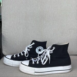 Converse Black and White High-Top Women’s Sneakers